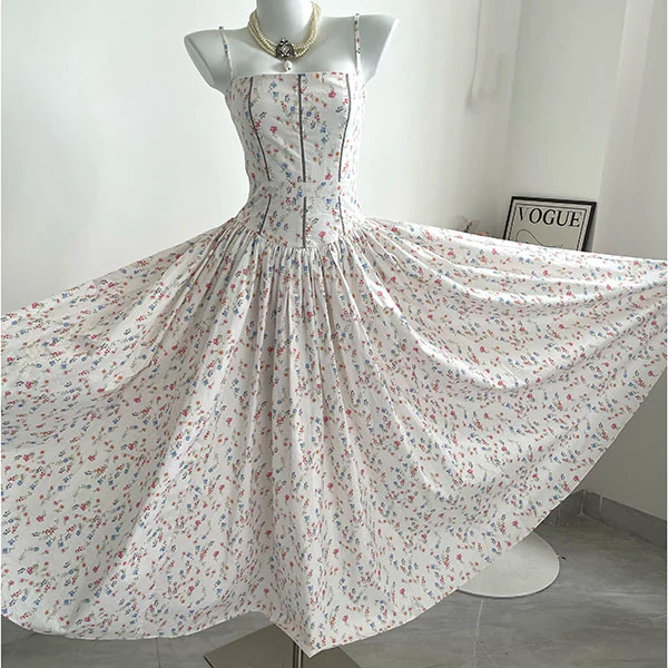 Helena Spaghetti Strap Floral Maxi Dress - Image 14