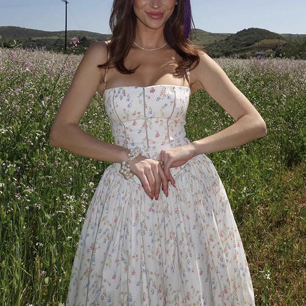 Helena Spaghetti Strap Floral Maxi Dress - Image 4