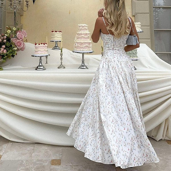 Helena Spaghetti Strap Floral Maxi Dress - Image 9