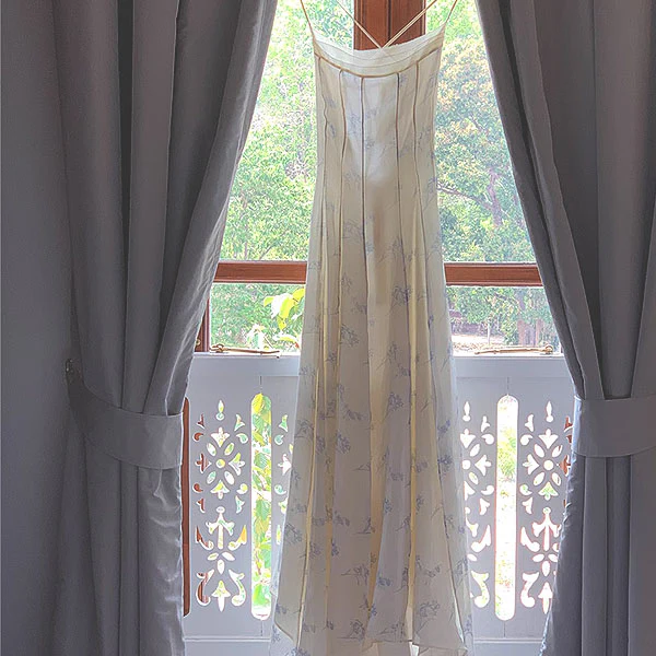 Hillary Elegant Whisper Backless Floral Maxi Dress - Image 9