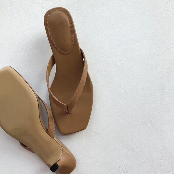 Holly Kitten Heel Thong Sandals - Image 18