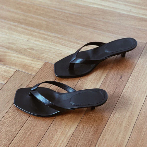 Holly Kitten Heel Thong Sandals - Image 4