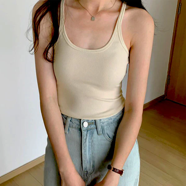 Irina Everyday Basic Ribbed Tank Top - Image 5
