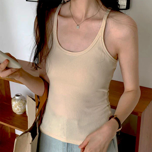 Irina Everyday Basic Ribbed Tank Top - Image 6