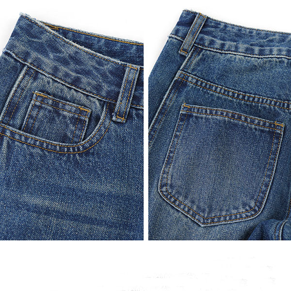Jasmine Deep Blue Wash Denim Relax Jeans - Image 7