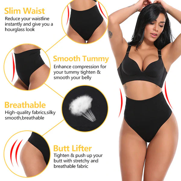 Jenn High Waist Shapewear Thong - Image 6