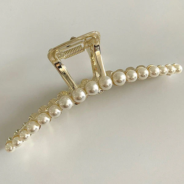Jolene Gold Pearl Hair Clip - Image 8