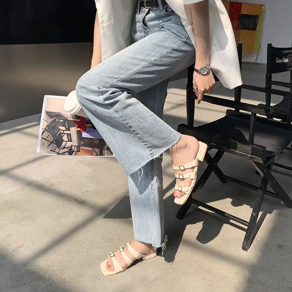 Julia Multi Strap Open Toe Slide Sandals - Image 11