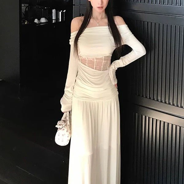 Juliette Two-Piece Off-Shoulder with Flowing Skirt Set - Image 4