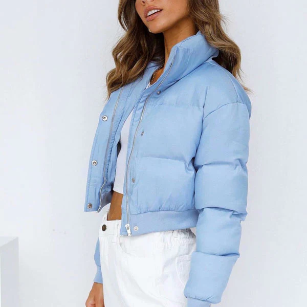 Karris Quilted Cropped Puffer Jacket - Image 8