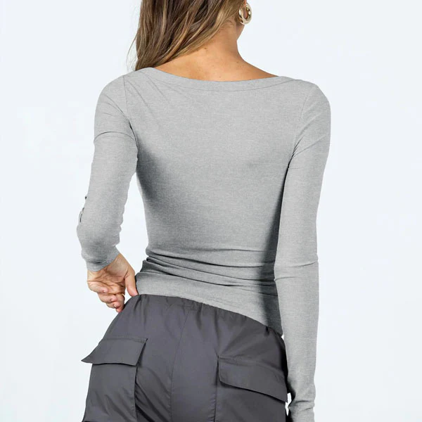 Kelissa Ribbed Long Sleeve Top - Image 7