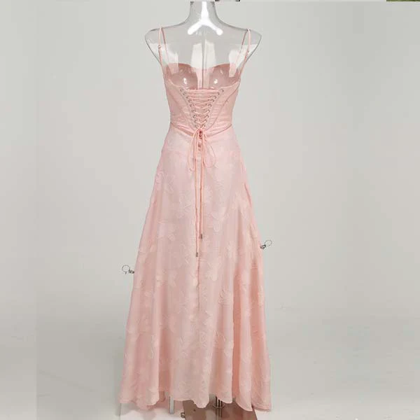 Kellisa Lace Up Flora Maxi Dress - Image 10