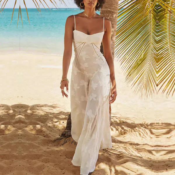 Kellisa Lace Up Flora Maxi Dress - Image 3