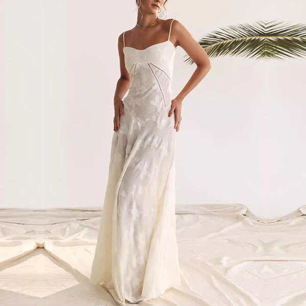 Kellisa Lace Up Flora Maxi Dress - Image 5