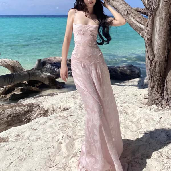 Kellisa Lace Up Flora Maxi Dress - Image 6