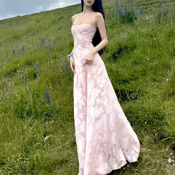 Kellisa Lace Up Flora Maxi Dress - Image 8