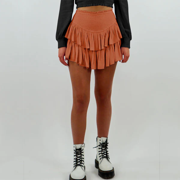 Kelly Tiered Ruffled Mini Skirt - Image 10