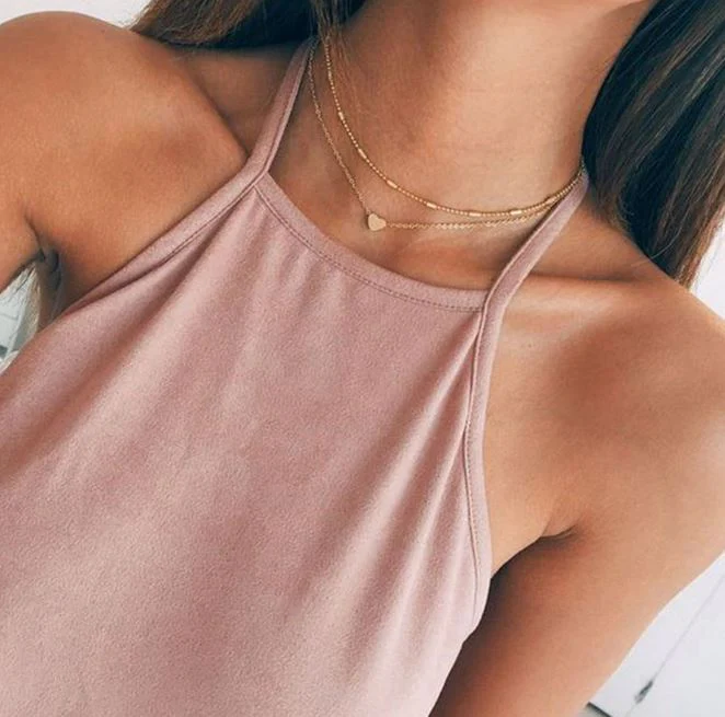 Kelsi Simple Love Layered Necklace - Image 3