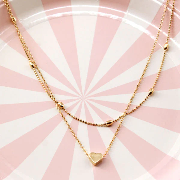 Kelsi Simple Love Layered Necklace - Image 7
