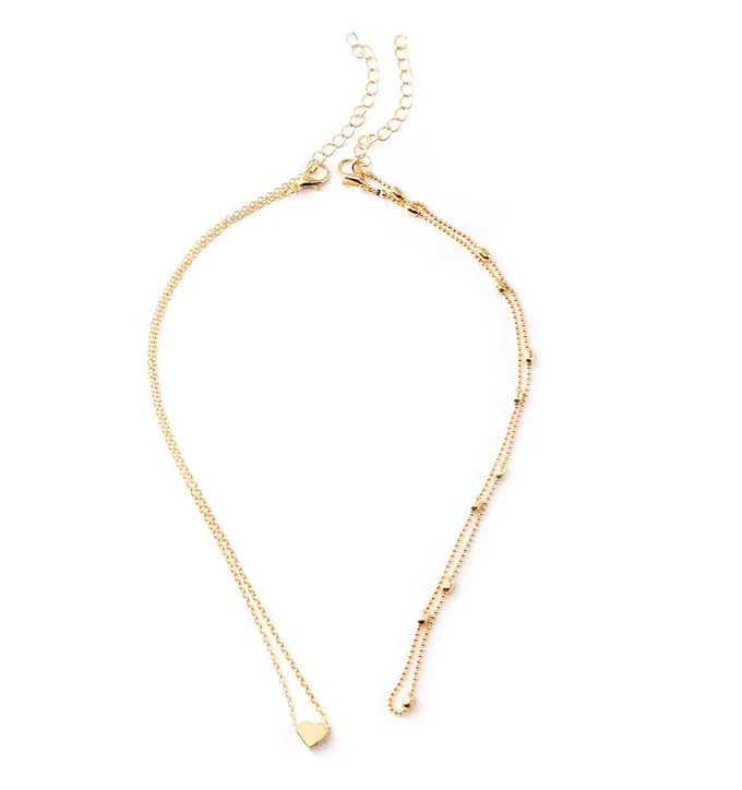 Kelsi Simple Love Layered Necklace - Image 9