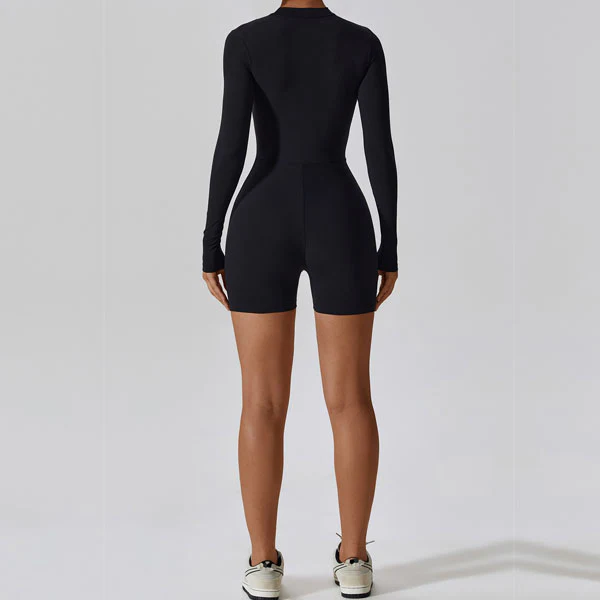 Kendrall Zip Front Long Sleeve Bodysuit - Image 3