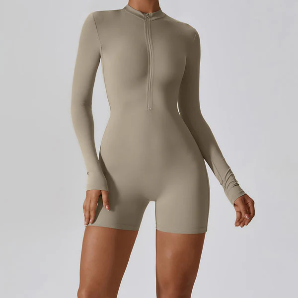Kendrall Zip Front Long Sleeve Bodysuit - Image 5