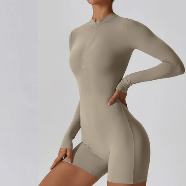 Kendrall Zip Front Long Sleeve Bodysuit - Image 8