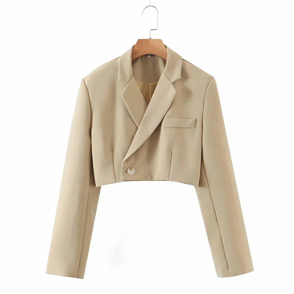 Kenza Cropped Blazer Skirt Set - Image 10