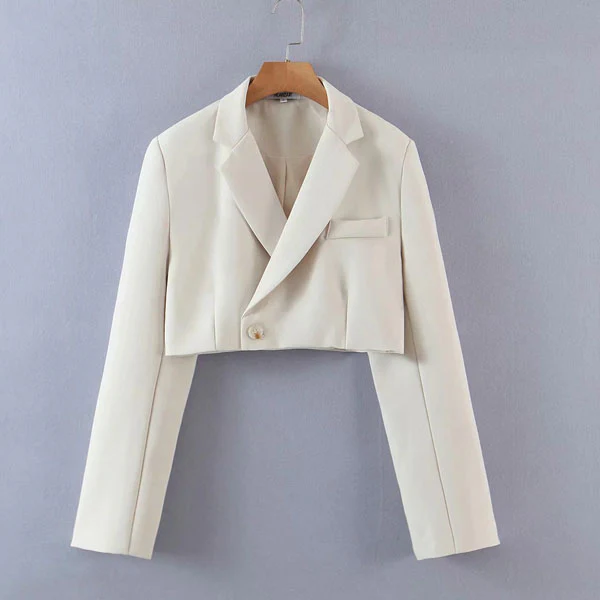 Kenza Cropped Blazer Skirt Set - Image 5