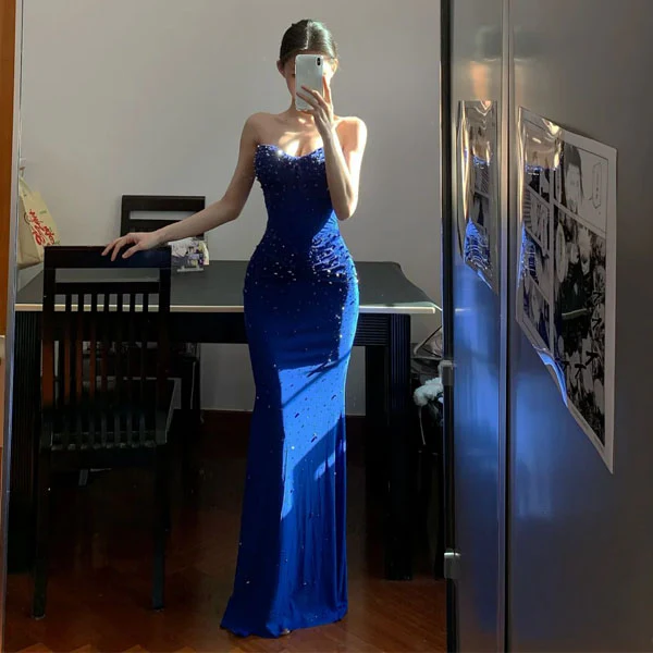 Kerina Glamorous Beaded Luxe Evening Dress - Image 13