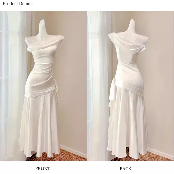 Kerri Elegant Off-Shoulder Mermaid Dress - Image 8