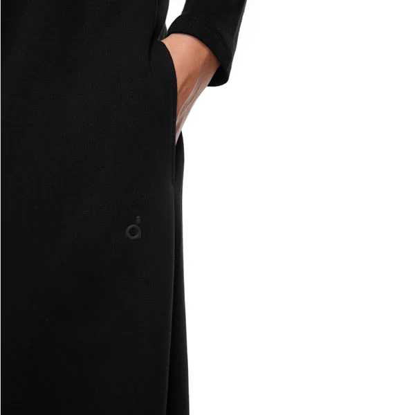 Kerrie Women’s Black Comfy Wide Leg Sweatpants - Image 3