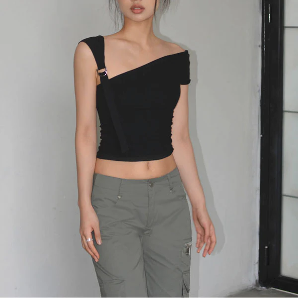 Kerrisa Asymmetrical One Shoulder Top - Image 2
