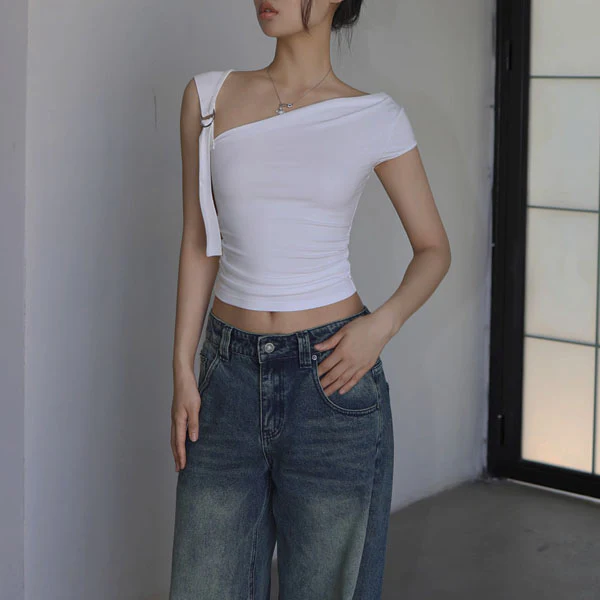Kerrisa Asymmetrical One Shoulder Top - Image 4