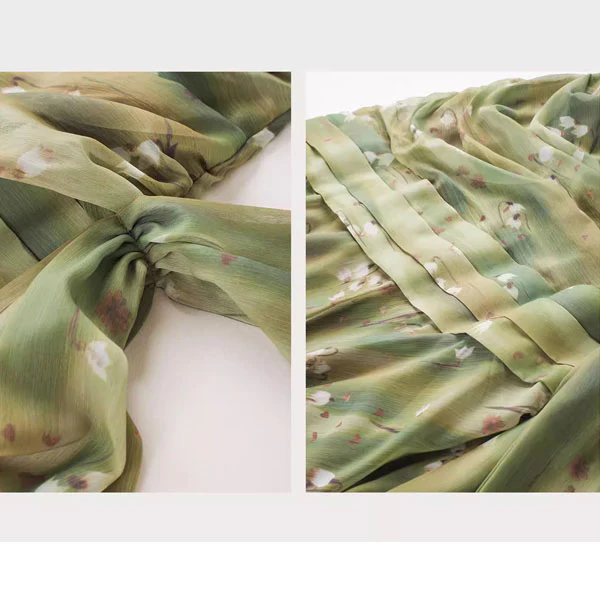 Kerrisa Enchanted Meadow Ruched Ruffles Dress - Image 10