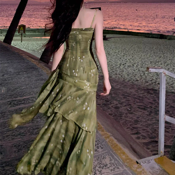Kerrisa Enchanted Meadow Ruched Ruffles Dress - Image 2