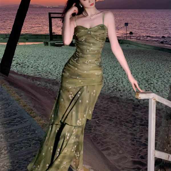 Kerrisa Enchanted Meadow Ruched Ruffles Dress - Image 7