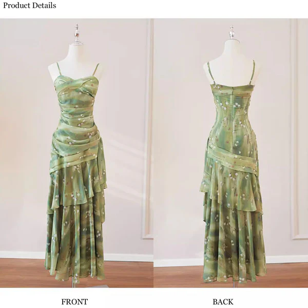 Kerrisa Enchanted Meadow Ruched Ruffles Dress - Image 8