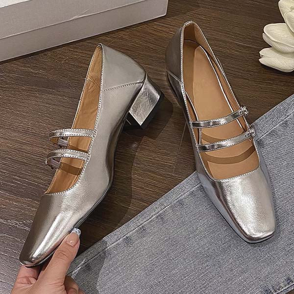 Kimberly Classic Double Strap Mary Jane Shoes - Image 4