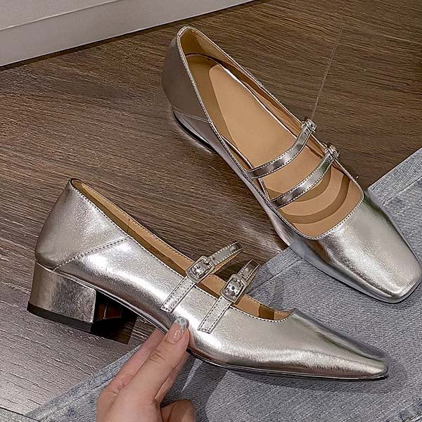 Kimberly Classic Double Strap Mary Jane Shoes - Image 5