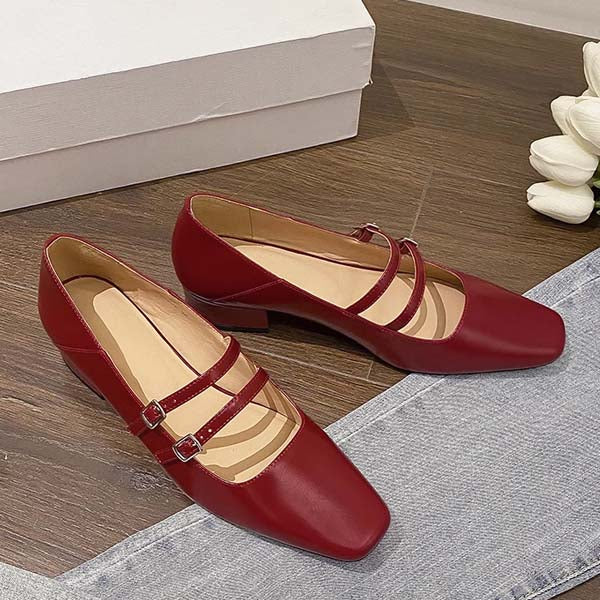 Kimberly Classic Double Strap Mary Jane Shoes - Image 9