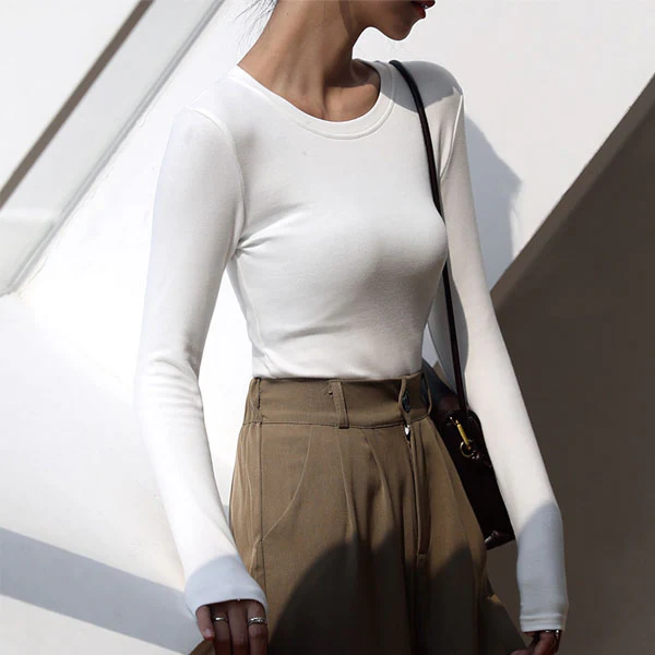 Kira Everyday Basic Long Sleeve Top - Image 2