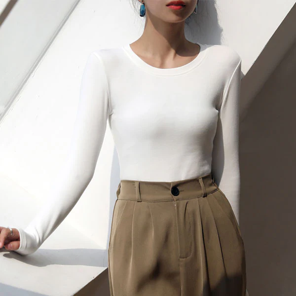 Kira Everyday Basic Long Sleeve Top - Image 3