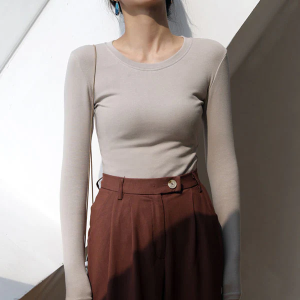 Kira Everyday Basic Long Sleeve Top - Image 5