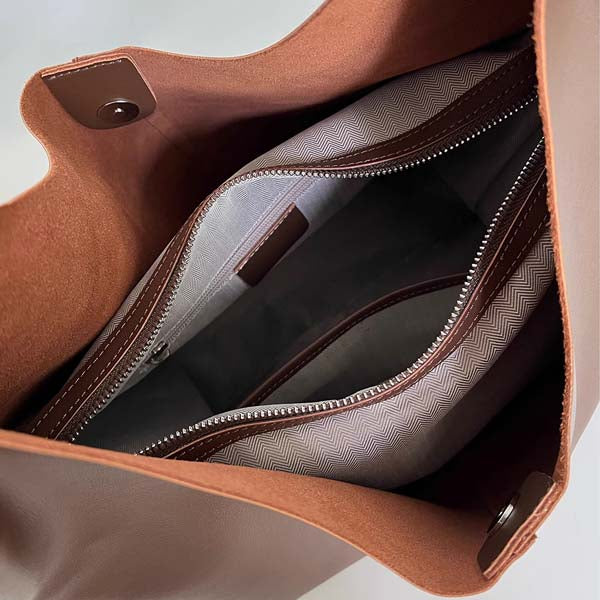 Kora Full Leather Shoulder Bag - Image 7