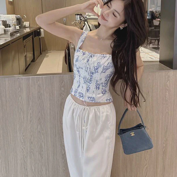 Kristin Floral Print Bustier Sleeveless Top - Image 6