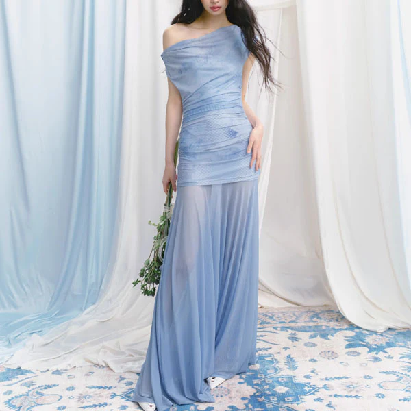 Kristy Ethereal Off-Shoulder Bodycon Tube Dress Set - Image 4