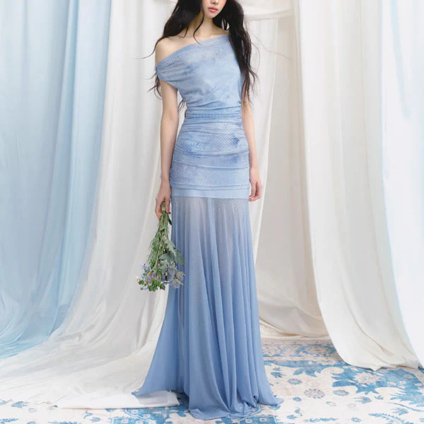 Kristy Ethereal Off-Shoulder Bodycon Tube Dress Set - Image 5