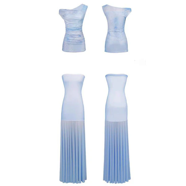 Kristy Ethereal Off-Shoulder Bodycon Tube Dress Set - Image 8