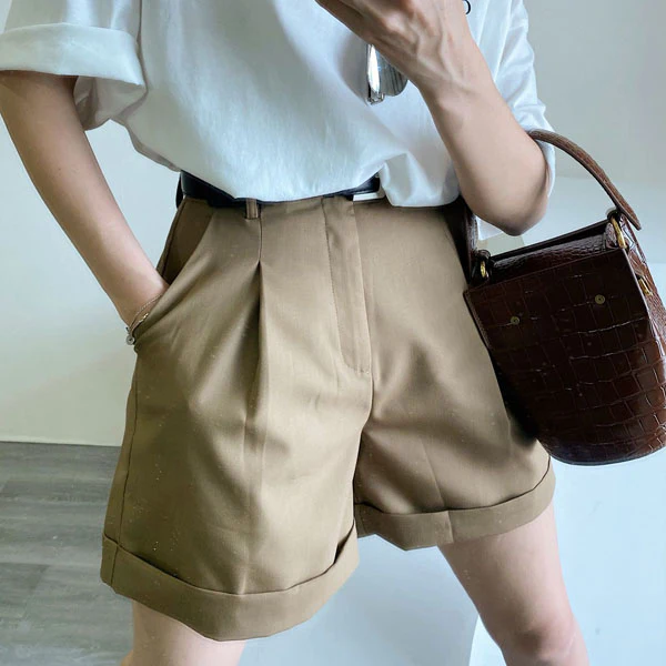 Krystal Elegant High Waisted Culotte Shorts - Image 8